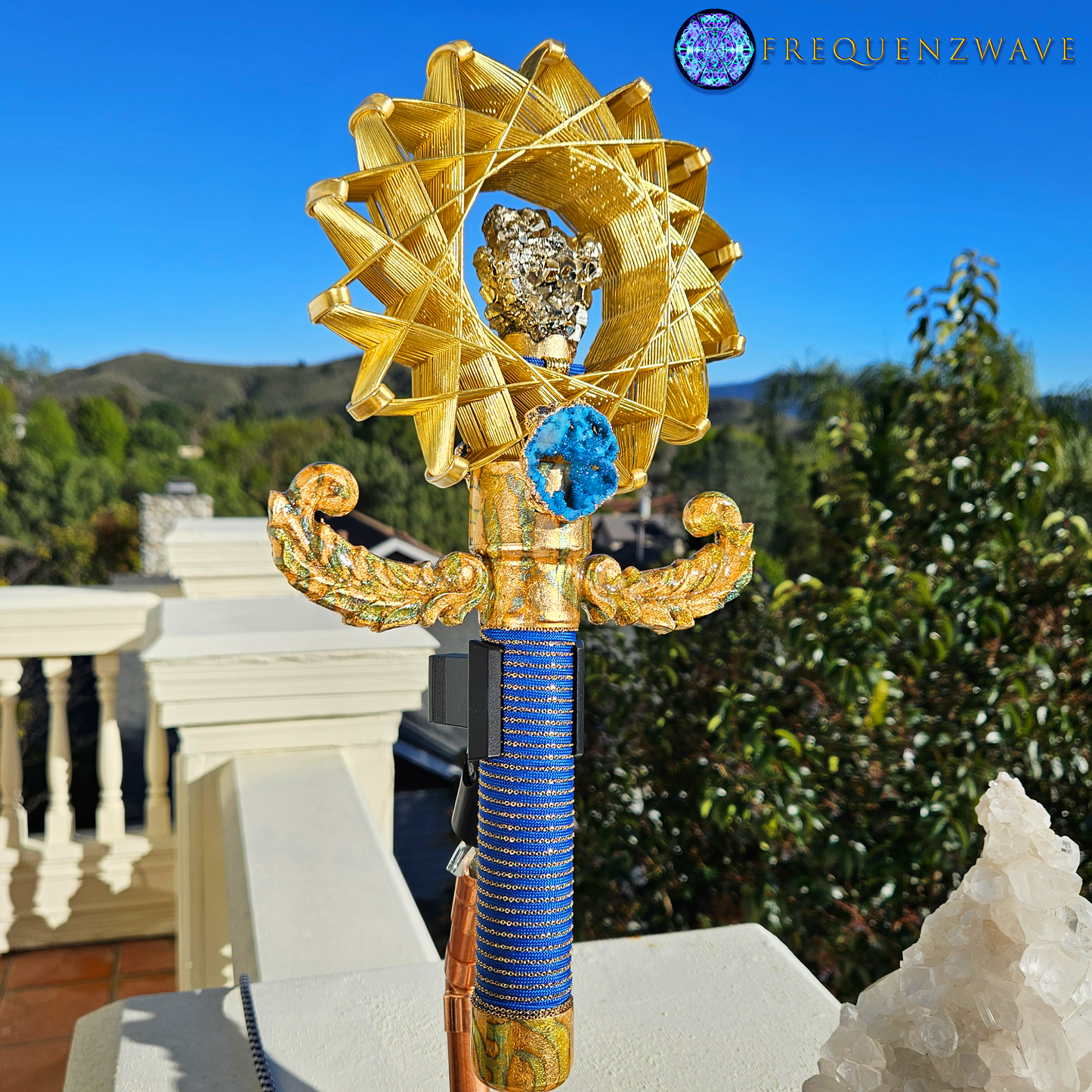 FrequenzWand Ankh- BGP Blue-Gold (Amplifier Not Included)