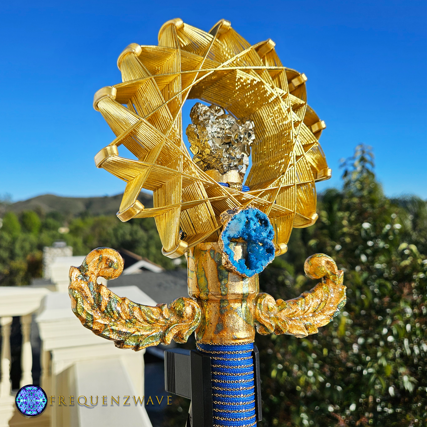 FrequenzWand Ankh- BGP Blue-Gold (Amplifier Not Included)