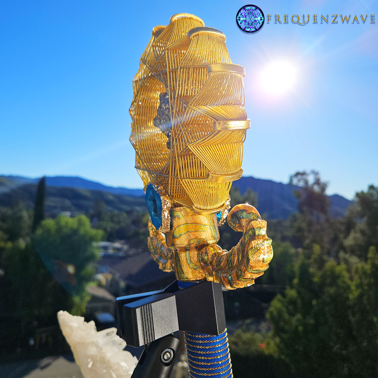 FrequenzWand Ankh- BGP Blue-Gold (Amplifier Not Included)